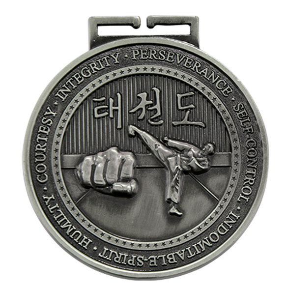 Silver Olympia Taekwondo Medal (size: 70mm) - MM17016S