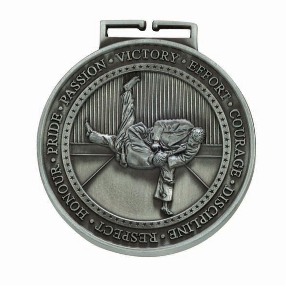Silver Olympia Judo Medal (size: 70mm) - MM17016S