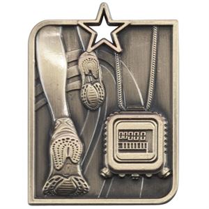 Gold Centurion Star Running Medal (size: 53mm x 40mm) - MM15010G