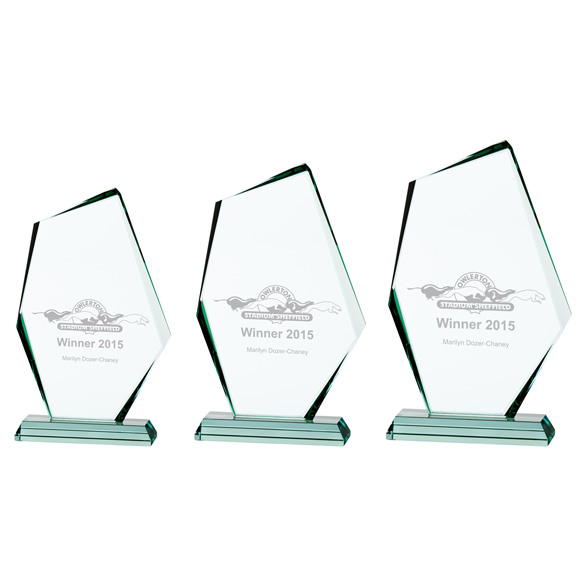 Jade Discovery Crystal Award 3 sizes - CR16140
