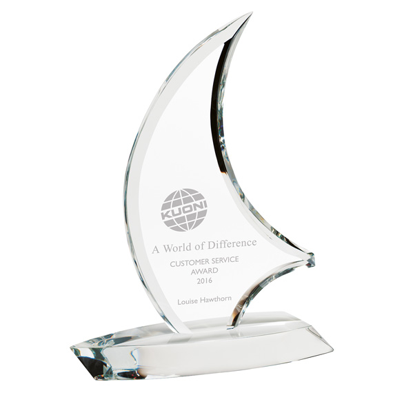 The Admiral Optical Crystal Award - CR7180B