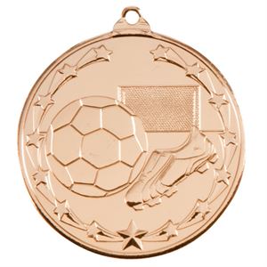 Gold Starboot Football Medal (size: 50mm) - MM1022G