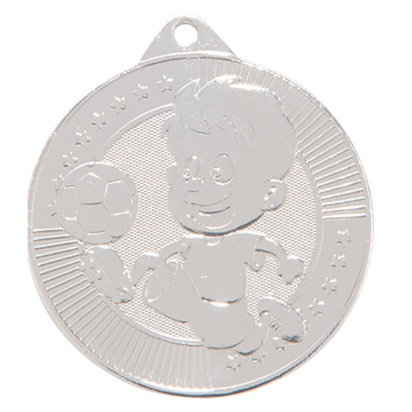 Silver Little Champion Football Medal (size: 45mm) - MM17125S