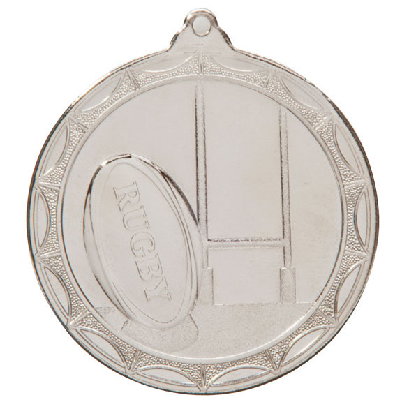 Silver Cascade Rugby Medal (size: 50mm) - MM2016S
