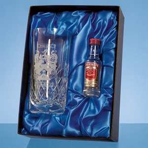 Blenheim High Ball Gift Set with 5cl Bottle of Vodka - PB214