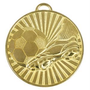 Gold Helix Boot & Ball Medal (size: 60mm) - AM937G
