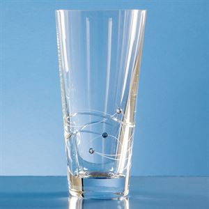 Diamante Conical Vase with Spiral Design Cutting - SL228