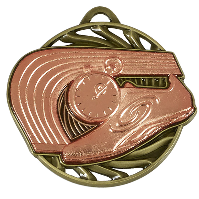 Bronze Vortex Athletics Medal (size: 50mm) - AM926B