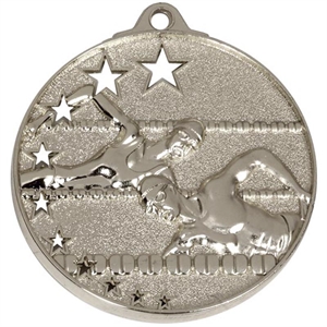Silver San Francisco Swimming Medal (size: 52mm) - AM510S