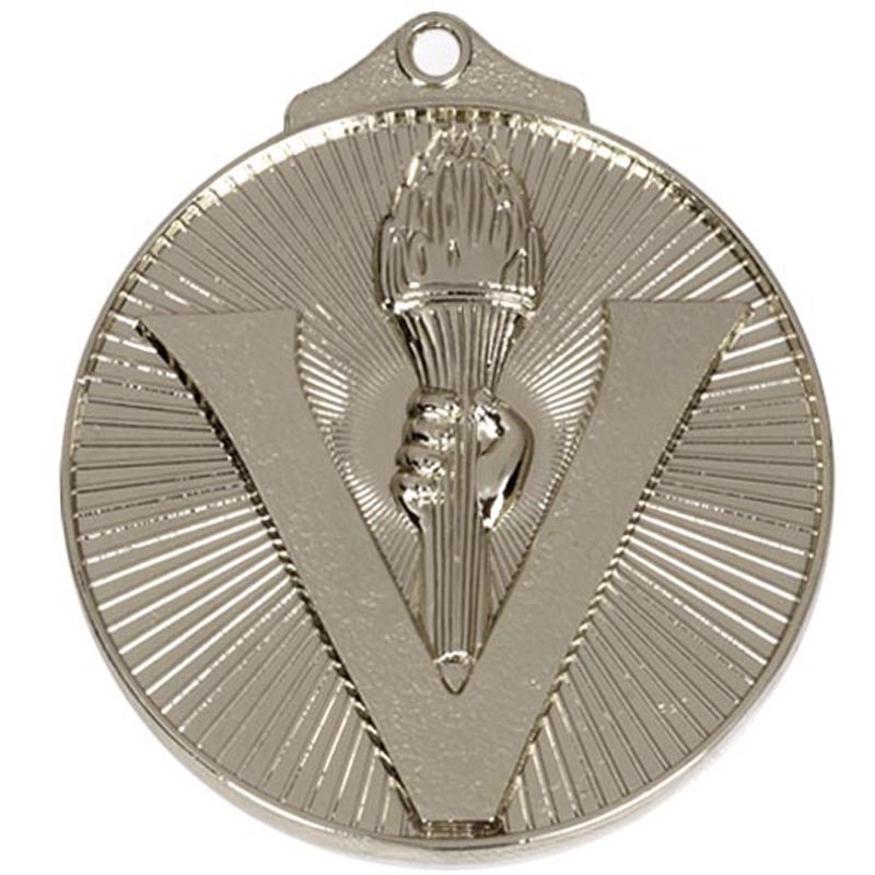 Silver Horizon Victory Torch Medal (size: 52mm) - AM200S