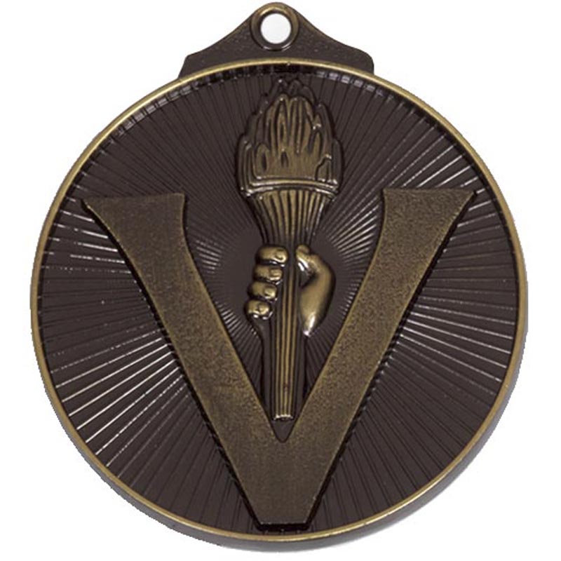 Bronze Horizon Victory Torch Medal (size: 52mm) - AM200B