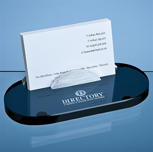 Smoked Glass Business Card Holder - TZ3813