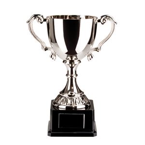Trophy 150mm Free Engraving Nickel Plated Cast Cup good H204C Award 