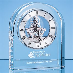 Optical Crystal Arched Clock - EUR106