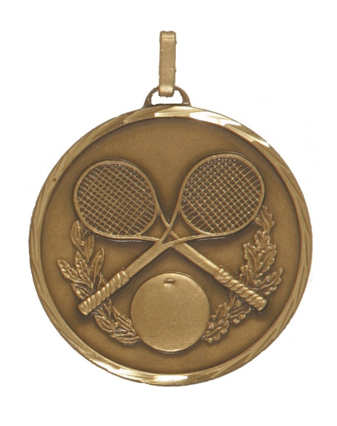 Bronze Faceted Squash Medal (size: 50mm) - 368/50B