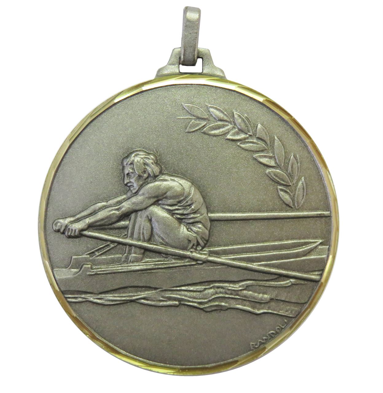 Silver Faceted Rowing Medal (size: 42mm and 52mm) - 184F