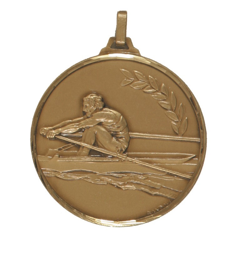 Bronze Faceted Rowing Medal (size: 42mm and 52mm) - 184F