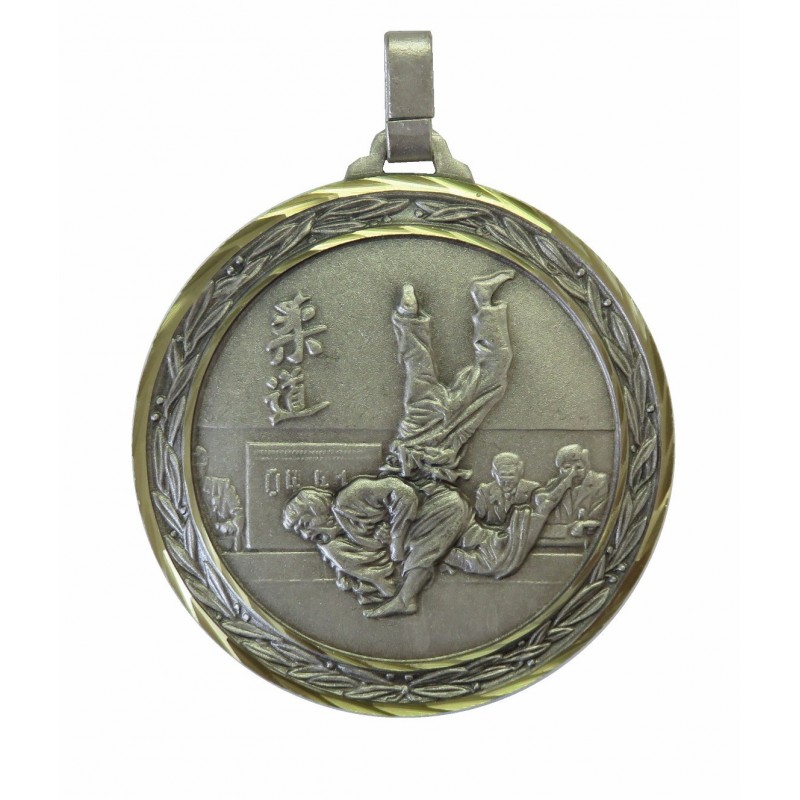 Silver Faceted Judo Medal (size: 60mm) - 124F