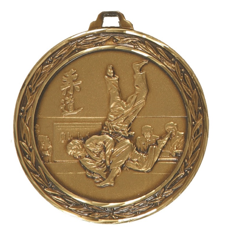 Bronze Faceted Judo Medal (size: 60mm) - 124F
