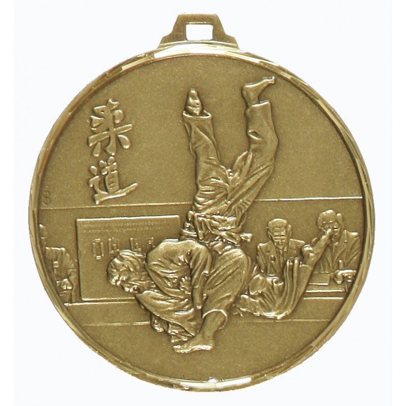 Bronze Faceted Judo Medal (size: 42mm & 52mm) - 124F