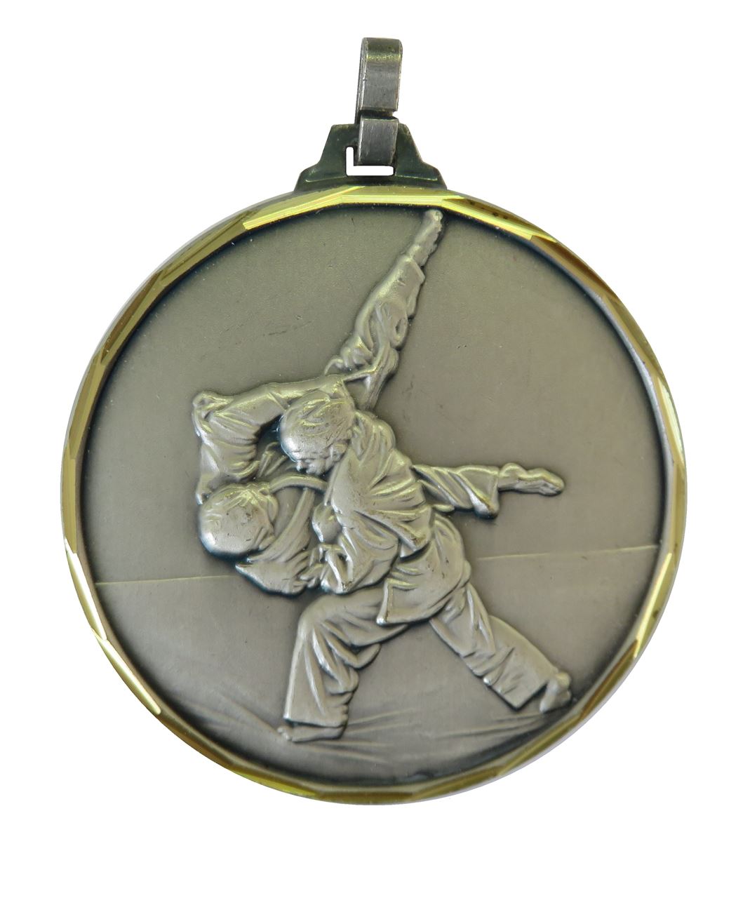 Silver Faceted Judo Medal (size: 42mm & 52mm) - 126F