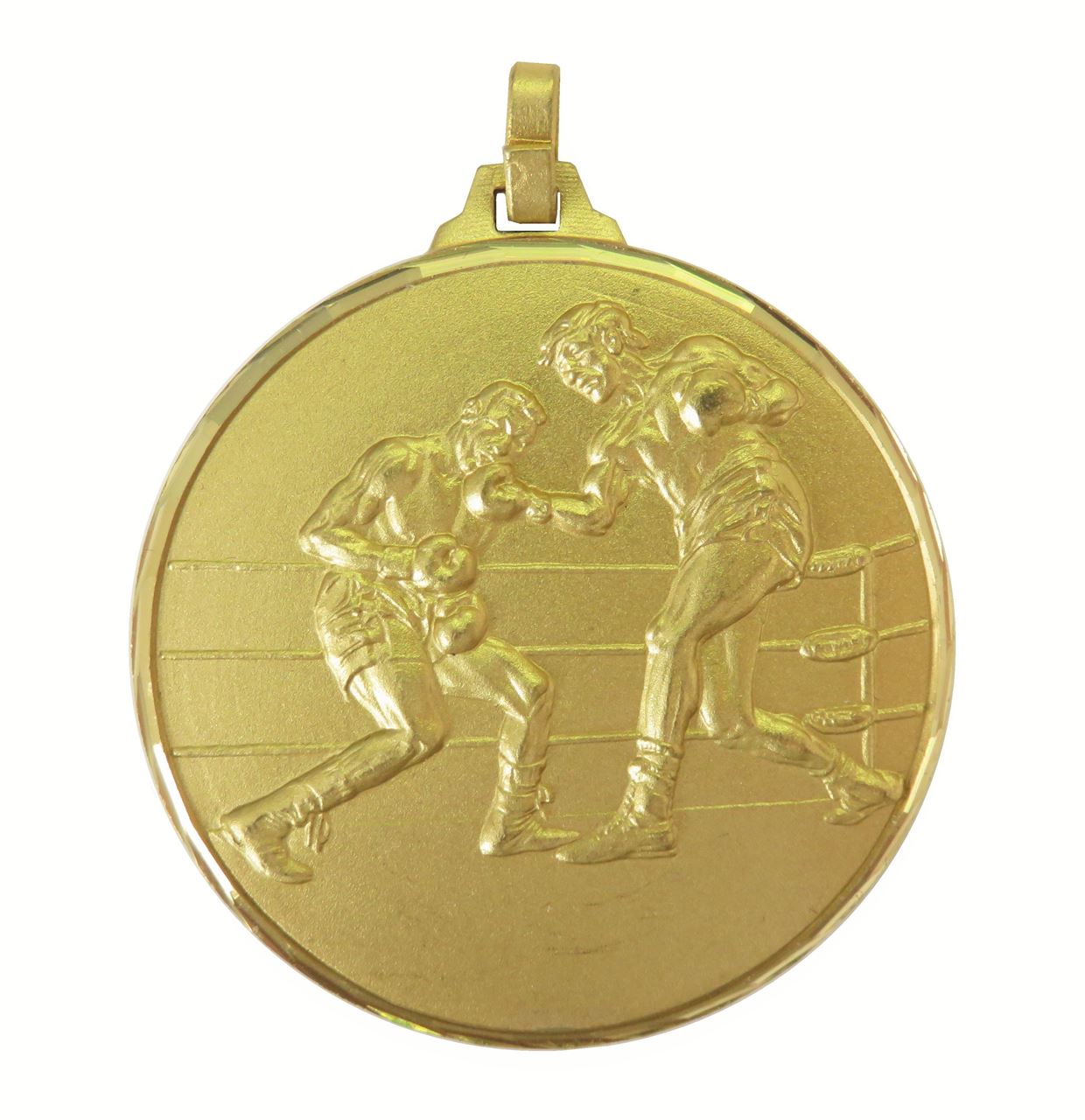 Gold Faceted Boxing Medal (size: 52mm) - 280F