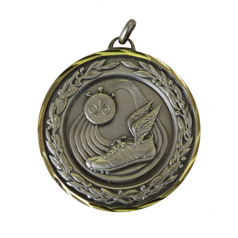 Silver Premium Classic Athletics Medal (size: 50mm) - 9555F