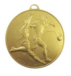 Gold Economy Football Stars Medal (size: 50mm) - 437E