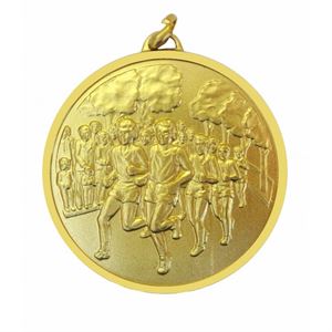 Gold Economy Runners Medal (size: 50mm) - 397E