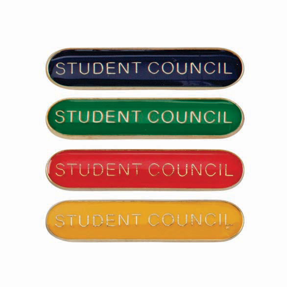 Student Council Metal School Bar Badge - SB16121
