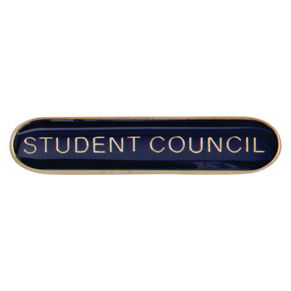 Student Council Metal School Bar Badge - SB16121B
