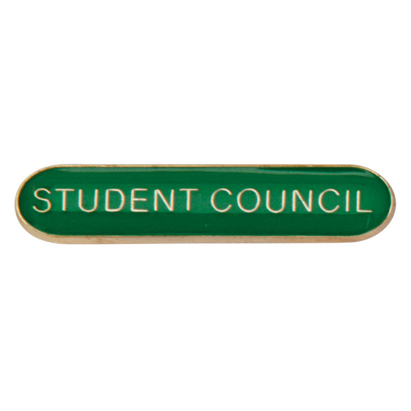 Student Council Metal School Bar Badge - SB16121G
