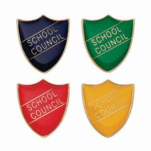 School Council Metal School Shield Badge - SB16110