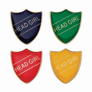 Head Girl Metal School Shield Badge - SB16106