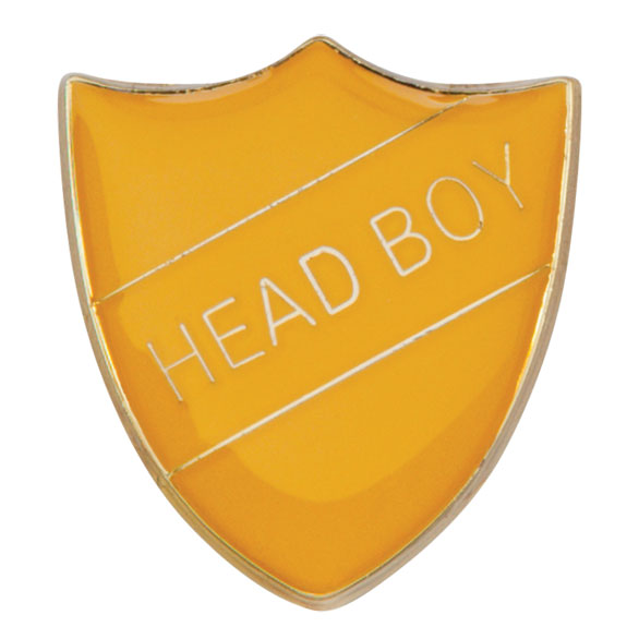 Head Boy Metal School Shield Badge - SB16105Y