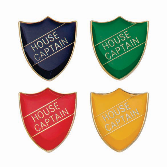House Captain Metal School Shield Badge - SB16107