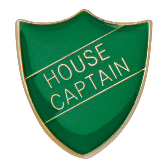 House Captain Metal School Shield Badge - SB16107G