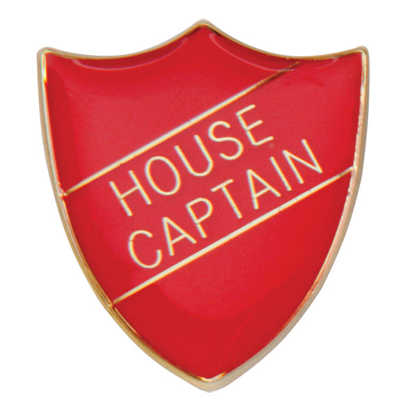 House Captain Metal School Shield Badge - SB16107R