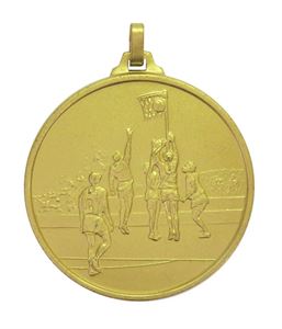 Gold Economy Netball Medal (size: 52mm) - 899E