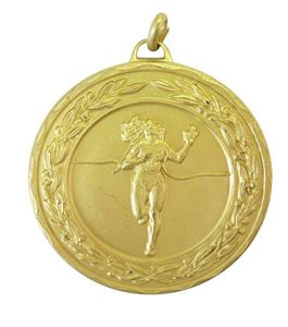 Gold Laurel Economy Female Runner Winner Medal (size: 50mm) - 4125E