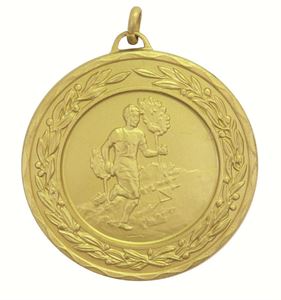Gold Laurel Economy Cross Country Runner Medal (size: 50mm) - 4325E