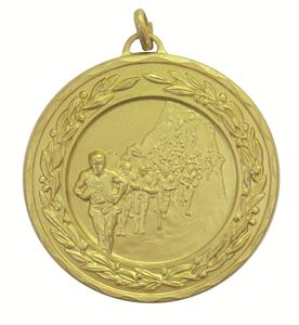 Gold Laurel Economy Marathon Medal (size: 50mm) - 4115E