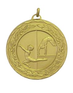 Gold Laurel Economy Gymnastics Medal (size: 50mm) - 4154E