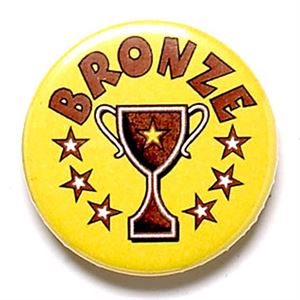 Bronze Cup School Button Badge - BA007