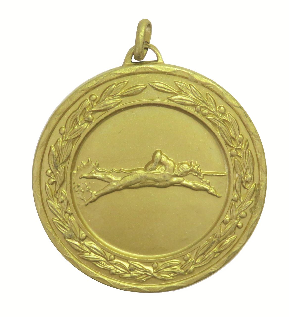 Gold Laurel Economy Male Swimming Medal (size: 50mm) - 4230E