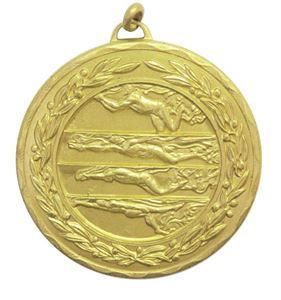 Gold Laurel Economy Male Swimming Strokes Medal (size: 50mm) - 4229E