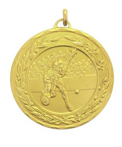 Gold Laurel Economy Men's Tennis Medal (size: 50mm) - 4180E