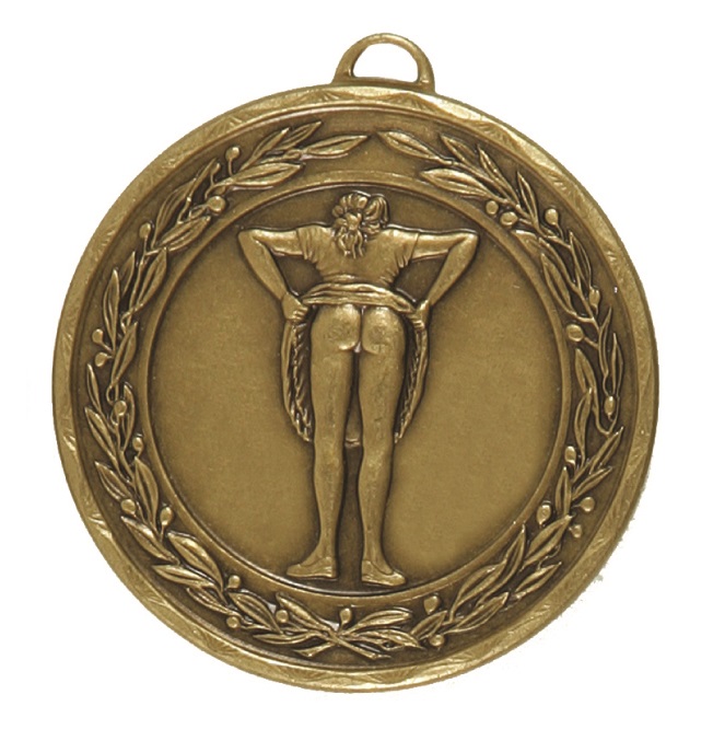Bronze Laurel Economy Bottom Place Medal (size: 50mm) - 4330E
