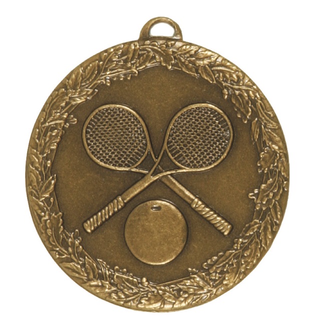 Bronze Laurel Economy Squash Medal (size: 50mm) - 5493E