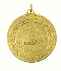 Gold Laurel Economy Fair Play Medal (size: 50mm) - 4013E